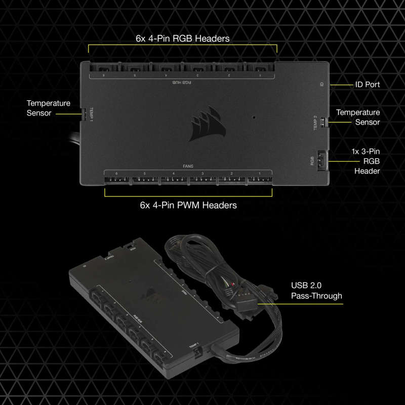 Corsair iCUE Commander CORE XT - Digital Fan Speed and RGB Lighting Controller