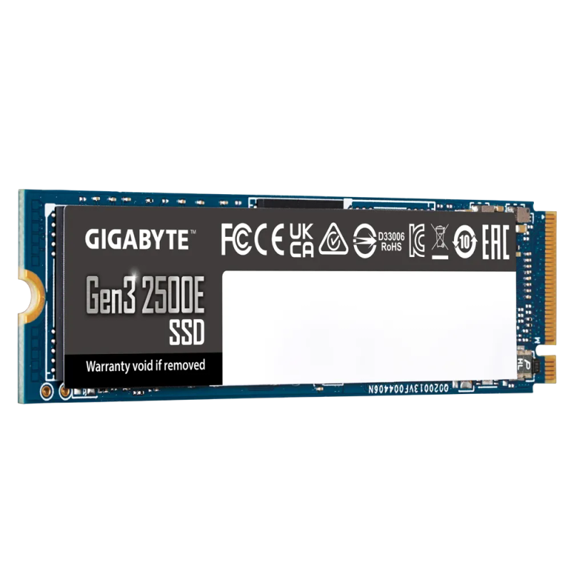 GIGABYTE NVMe SSD 1TB - PCIe 3.0, Read 2400 MB/s, Write 1800 MB/s, 240TBW, 3 Years Warranty