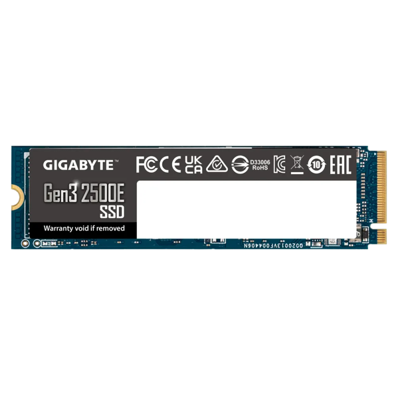 GIGABYTE NVMe SSD 1TB - PCIe 3.0, Read 2400 MB/s, Write 1800 MB/s, 240TBW, 3 Years Warranty