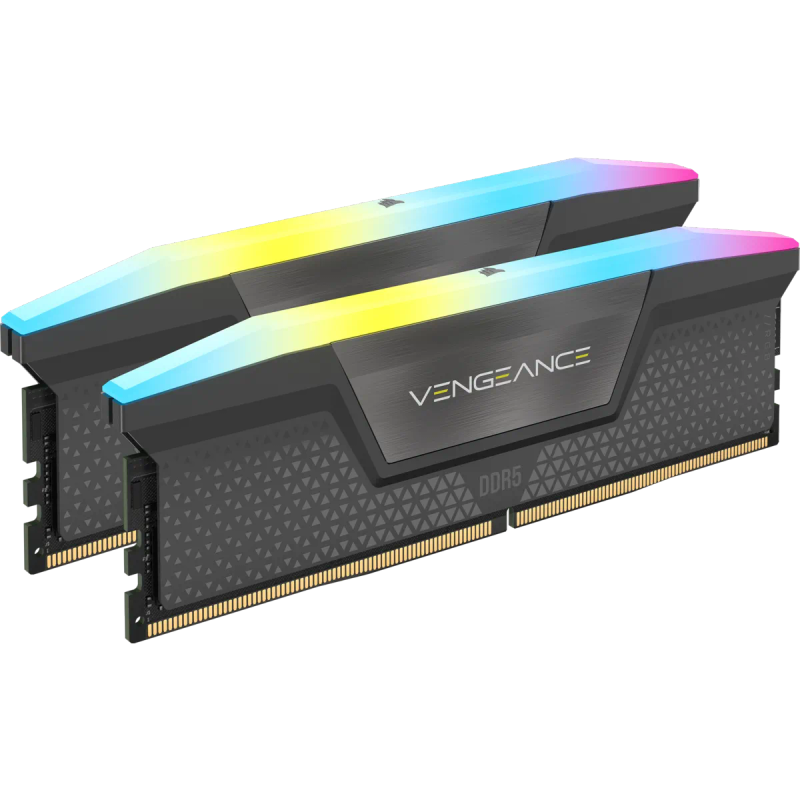 Corsair VENGEANCE® RGB AMD EXPO 32GB (2 x 16GB) DDR5 DRAM 5200MHz Memory Kit - Cool Grey
