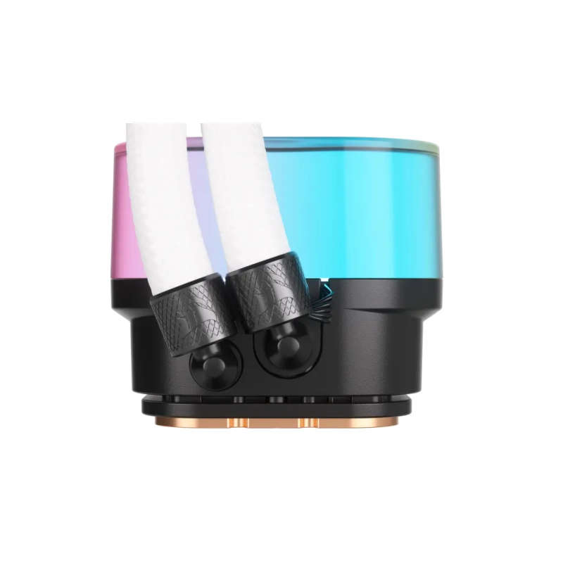 Corsair iCUE LINK H100i RGB Liquid CPU Cooler - QX120 RGB Fans - White - 240mm Radiator