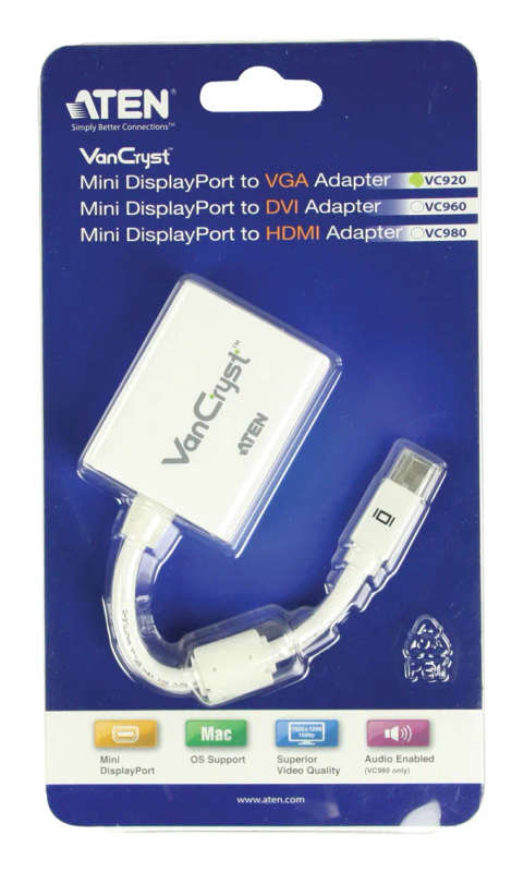 ATEN Mini DisplayPort to VGA Adapter