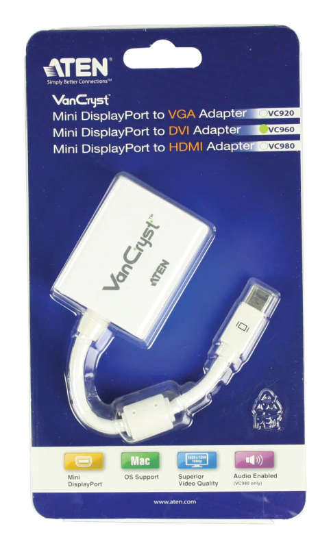 ATEN Mini DisplayPort to DVI Adapter