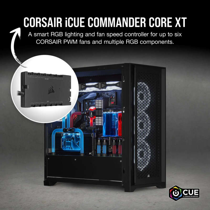 Corsair iCUE Commander CORE XT - Digital Fan Speed and RGB Lighting Controller