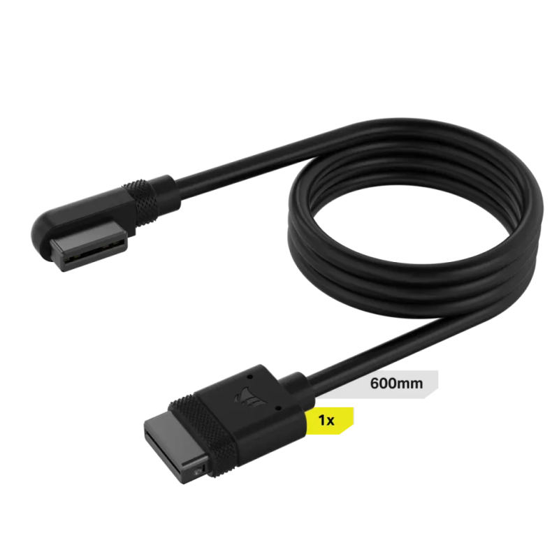 Corsair iCUE LINK Cable - 600mm with Straight/Slim 90° Connectors