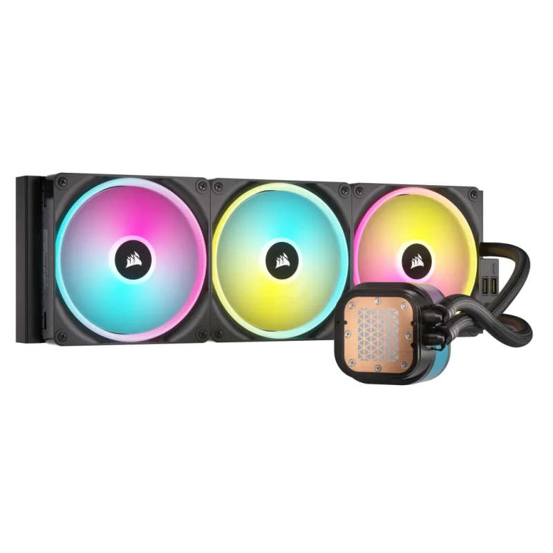 CORSAIR iCUE LINK H170i RGB Liquid CPU Cooler - QX140 RGB Fans - 420mm Radiator - Fits Intel LGA ...