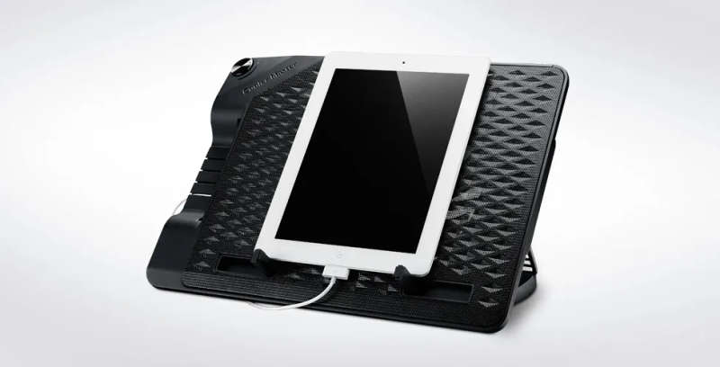 Cooler Master ErgoStand III - 17'' Laptop Stand with 1 Silent 230mm Fan, 6 Height Adjustments, 4 ...