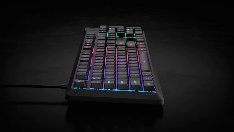 CORSAIR K55 Core Gaming Keyboard - Backlit Zoned RGB LED