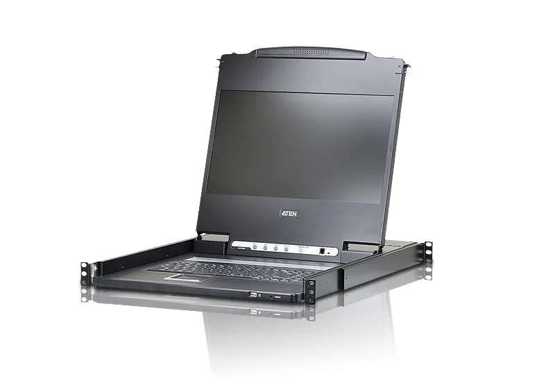 17'' Wide Screen Full HD LCD Console with USB, DVI, HDMI, VGA Support