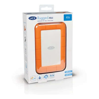 Seagate LaCie Rugged Mini 2TB External Hard Drive - USB 3.0, 2.5''