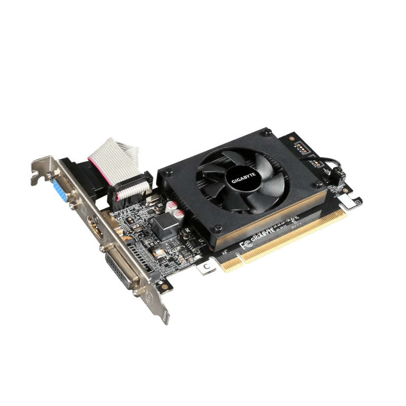 GIGABYTE nVidia GeForce GT 710 Graphics Card - 2GB GDDR3, VGA/DVI-D/HDMI