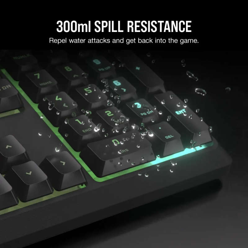 CORSAIR K55 Core Gaming Keyboard - Backlit Zoned RGB LED