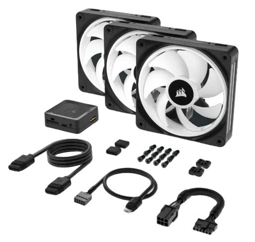CORSAIR iCUE LINK QX120 RGB 120mm PWM Fans Starter Kit