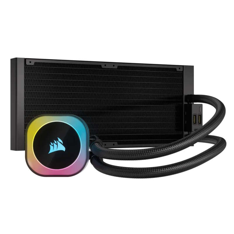 CORSAIR iCUE H115i RGB Liquid CPU Cooler - 280mm Radiator with QX140 RGB Fans