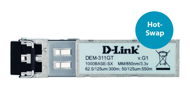 D-Link 1 Port GBIC SX Multi-Mode Fiber Module
