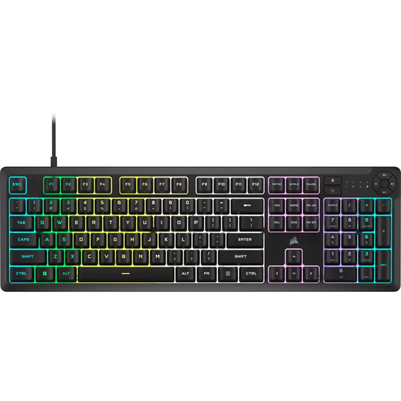 CORSAIR K55 Core Gaming Keyboard - Backlit Zoned RGB LED