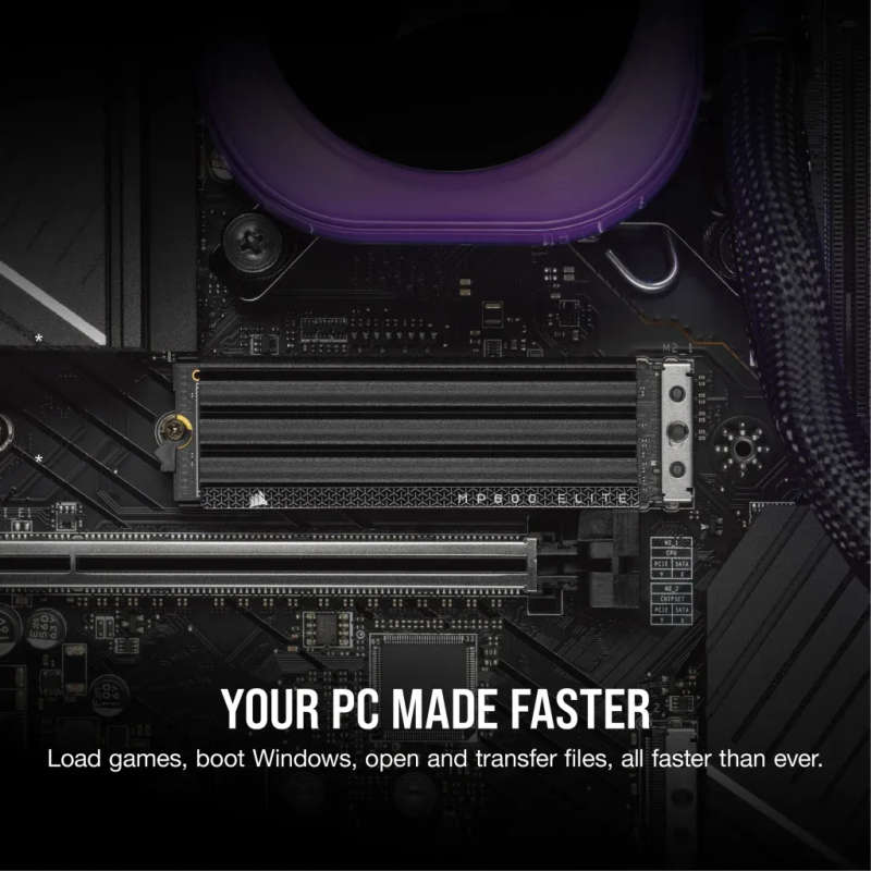 Corsair MP600 ELITE 2TB Gen4 PCIe x4 NVMe M.2 SSD with Heatsink