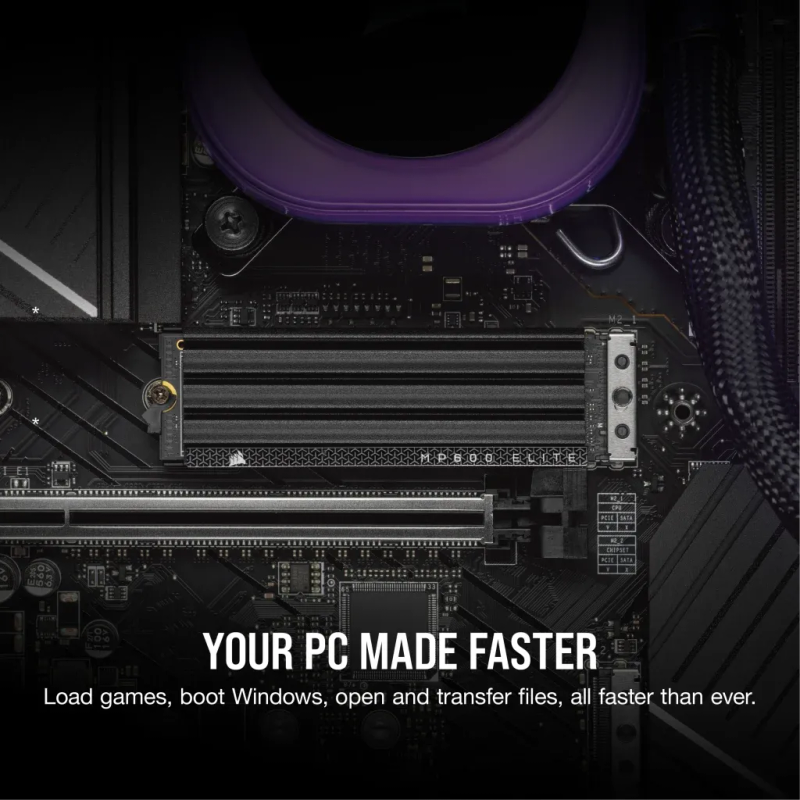 Corsair MP600 ELITE 2TB Gen4 PCIe x4 NVMe M.2 SSD with Heatsink