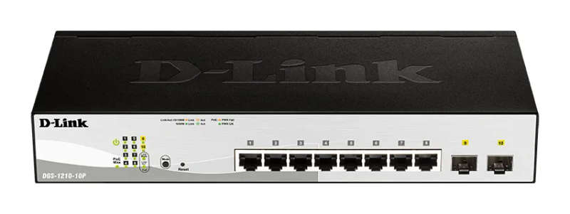 D-Link 8-Port 10/100/1000Base-T PoE Smart Switch