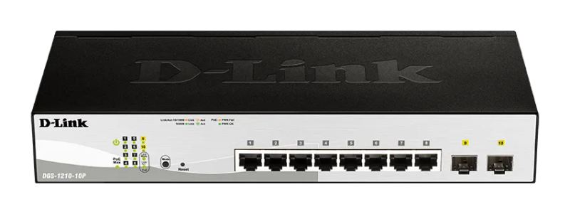 D-Link 8-Port 10/100/1000Base-T PoE Smart Switch