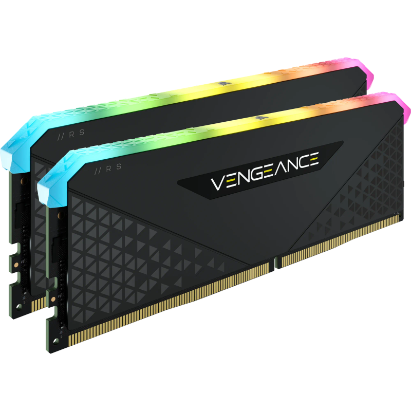Corsair VENGEANCE® RGB RS 64GB (2 x 32GB) DDR4 DRAM 3600MHz Memory Kit - Black