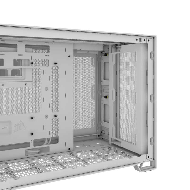 Corsair 2500D AIRFLOW Micro ATX Dual Chamber PC Case - White