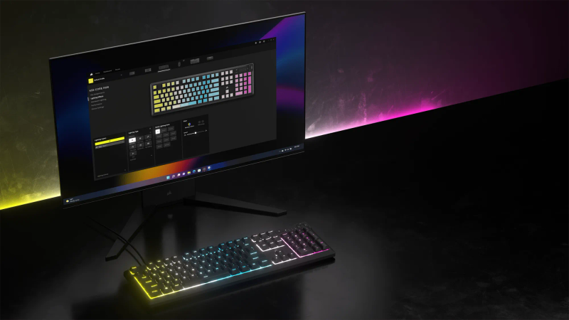 CORSAIR K55 Core Gaming Keyboard - Backlit Zoned RGB LED