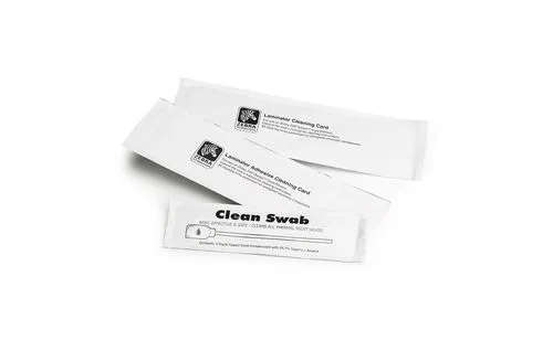 Zebra Cleaning Card Kit (Improved); ZC100/300; 5 Cards