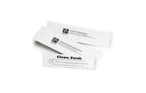 Zebra Cleaning Card Kit (Improved); ZC100/300; 5 Cards
