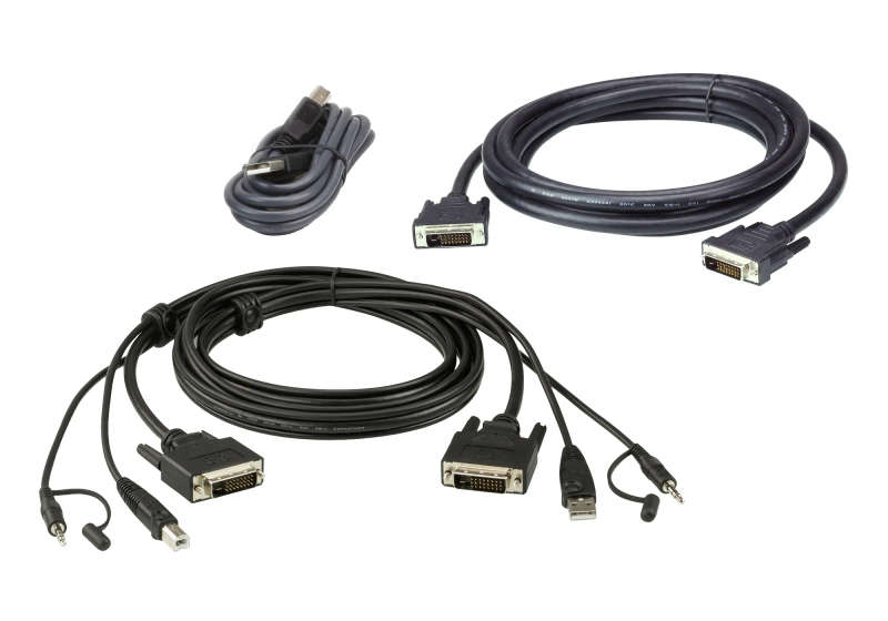 ATEN 1.8M USB DVI-D Dual Link KVM Cable Kit