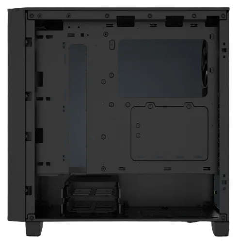 3000D Tempered Glass Mid-Tower- Black