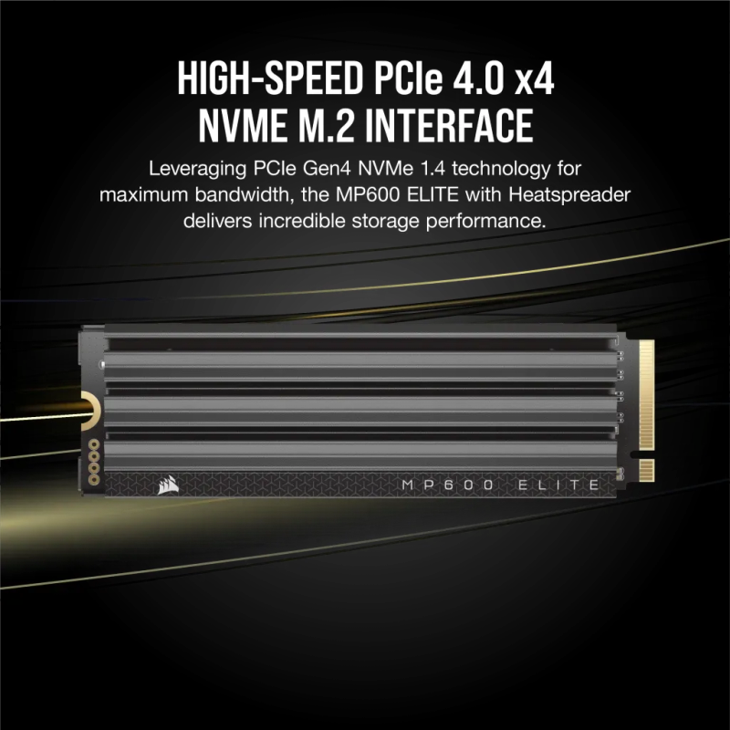 Corsair MP600 ELITE 2TB Gen4 PCIe x4 NVMe M.2 SSD with Heatsink