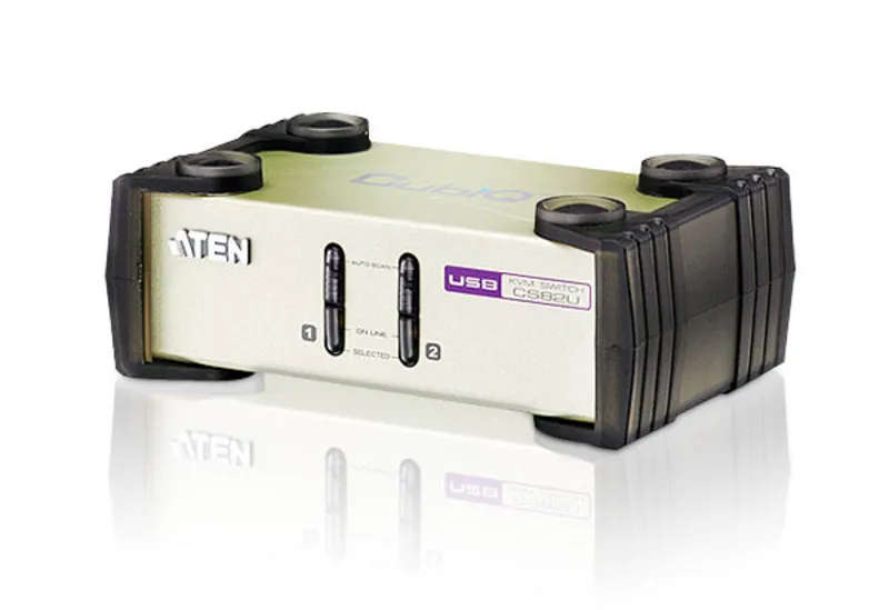 ATEN 2-Port USB/PS2 VGA KVM with Cables