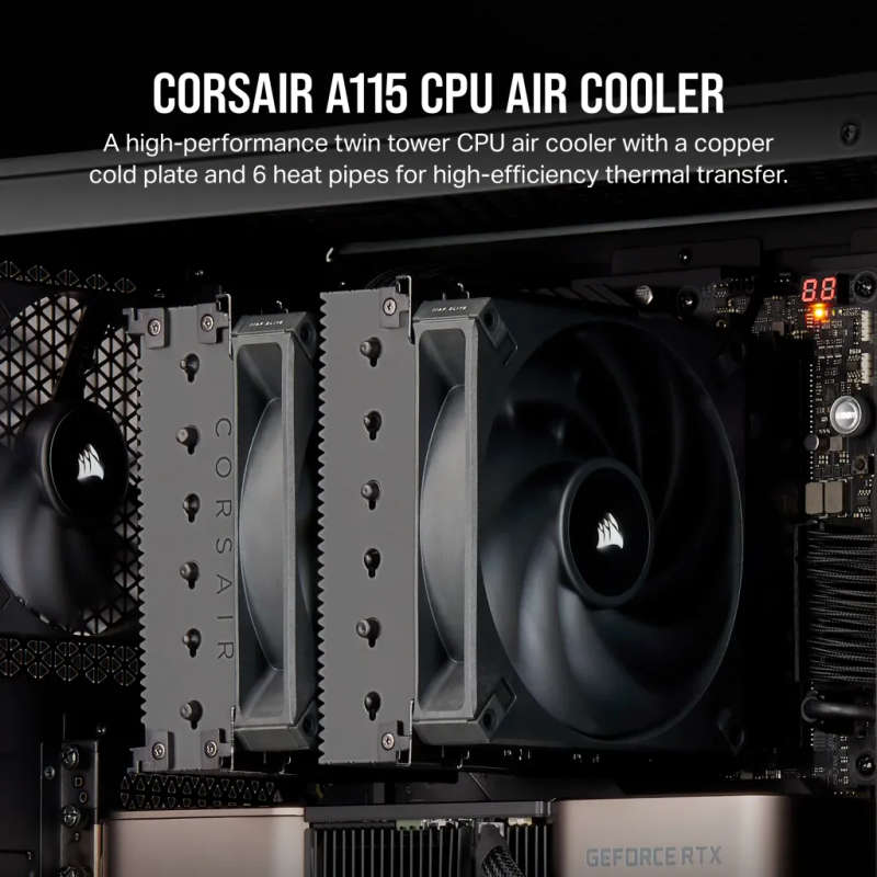 CORSAIR A115 High-Performance Tower CPU Air Cooler
