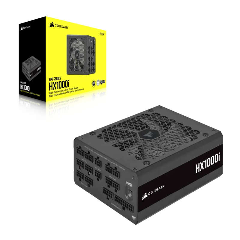 Corsair HX Series HX1000i  1000 Watt 80 PLUS® Platinum Certified Fully Modular PSU; ATX 3....