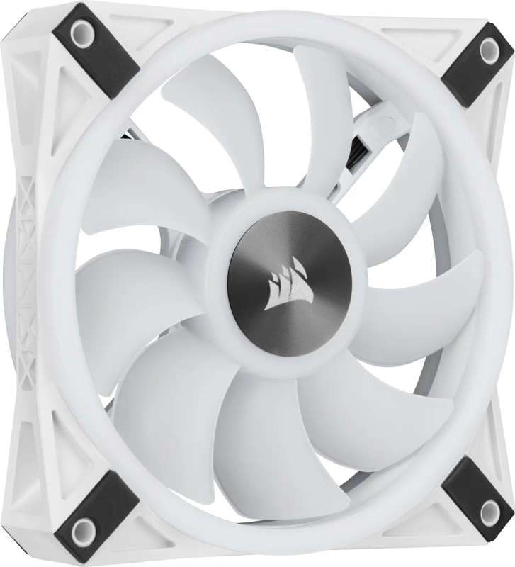 Corsair iCUE QL120 RGB 120mm PWM Triple Fan with Lighting Node CORE - White