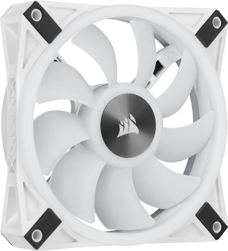 Corsair iCUE QL120 RGB 120mm PWM Triple Fan with Lighting Node CORE - White