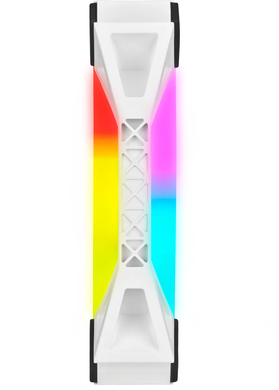 Corsair iCUE QL120 RGB 120mm PWM Triple Fan with Lighting Node CORE - White