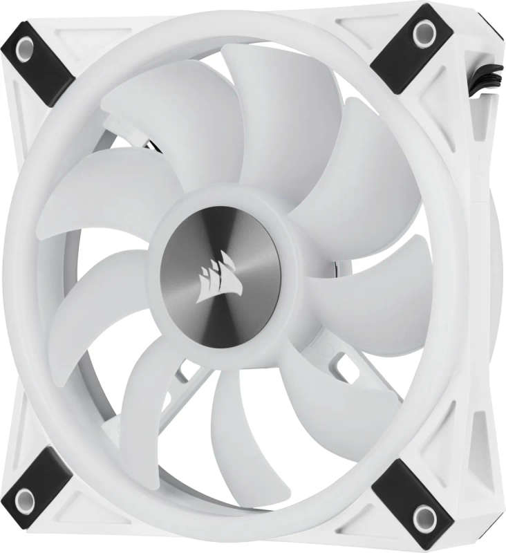 Corsair iCUE QL120 RGB 120mm PWM Triple Fan with Lighting Node CORE - White