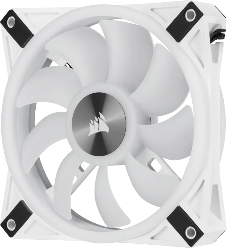 Corsair iCUE QL120 RGB 120mm PWM Triple Fan with Lighting Node CORE - White