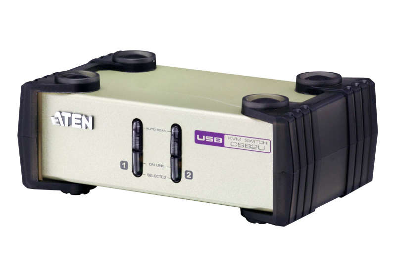 ATEN 2-Port USB/PS2 VGA KVM with Cables