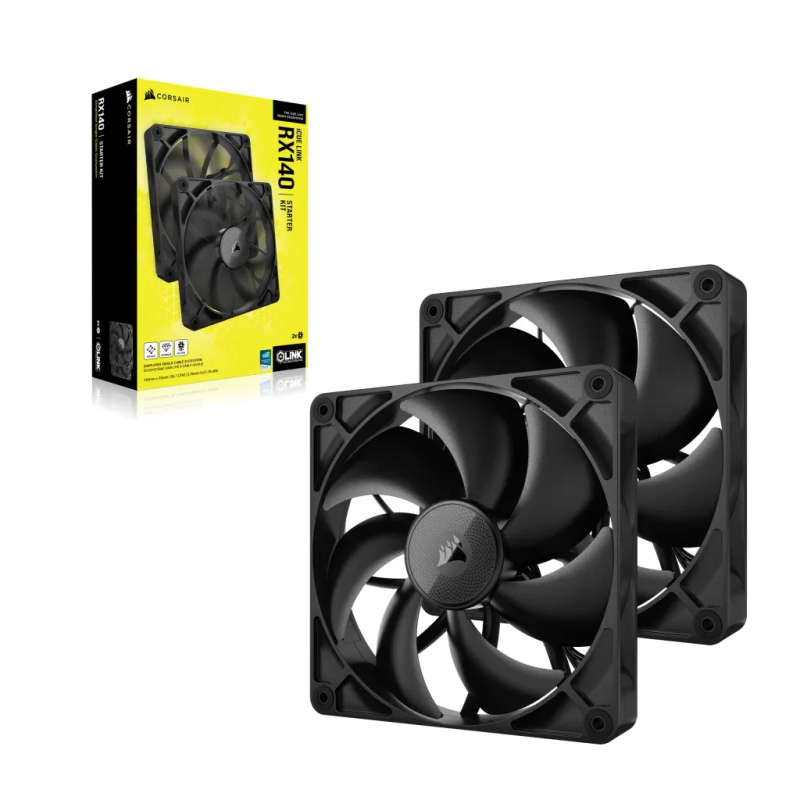 Corsair RX Series iCUE LINK RX140 140mm Fan - Dual Pack