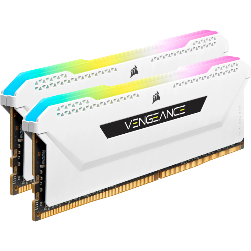 Corsair Vengeance RGB PRO SL 32GB (2 x 16GB) DDR4 3600MHz C18 Memory Kit - White