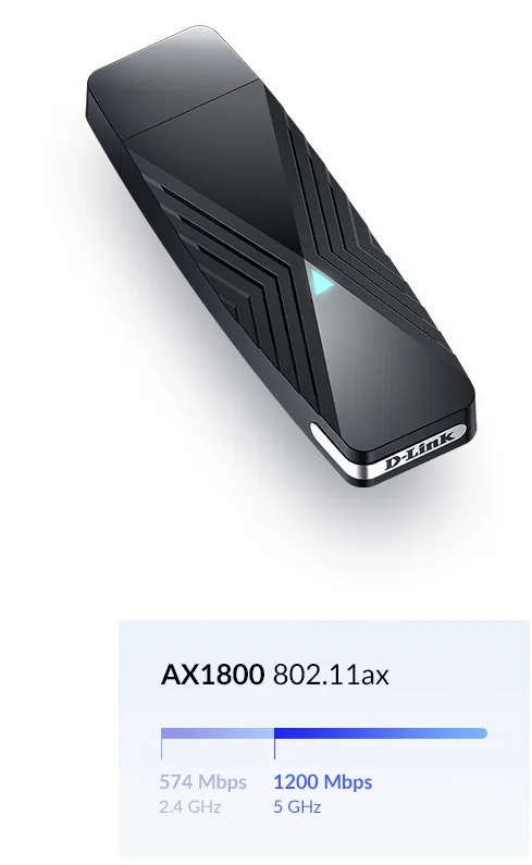 D-Link AX1800 Wi-Fi 6 USB Adapter
