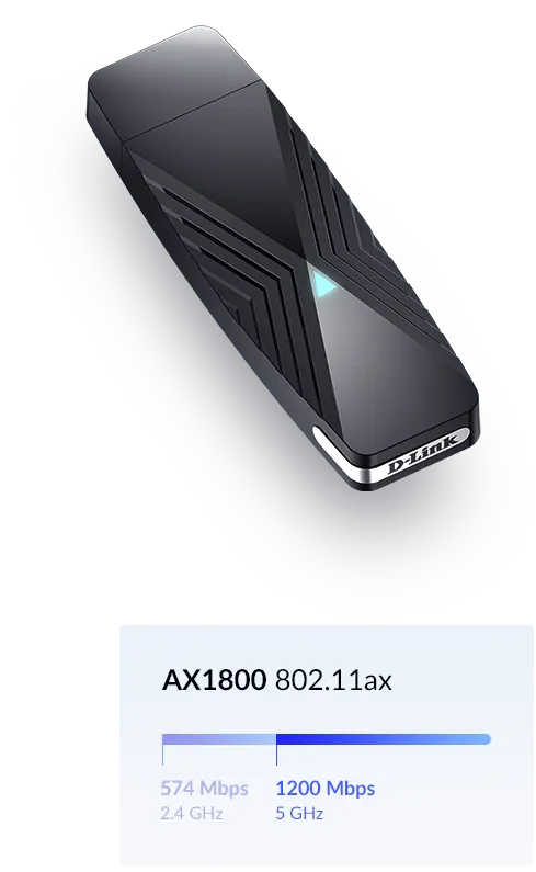 D-Link AX1800 Wi-Fi 6 USB Adapter