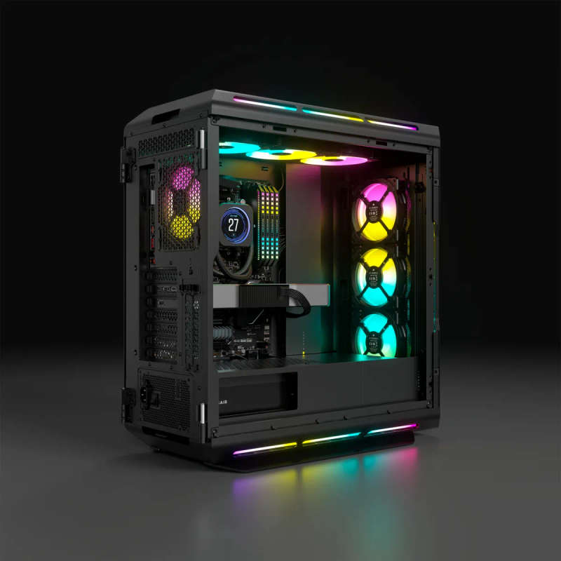 iCUE 5000T Tempered Glass Mid-Tower Case - Black