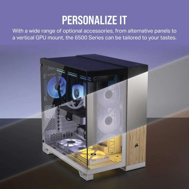 6500D Airflow Tempered Glass Super Mid-Tower - White