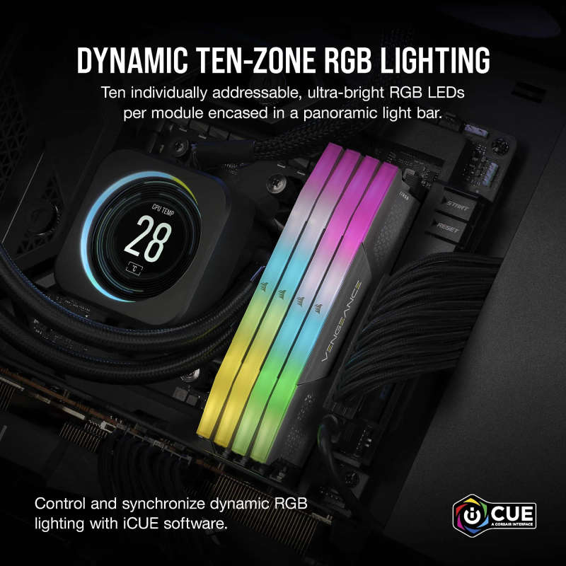 Corsair Vengeance RGB DDR5 32GB Memory Kit - 6000 CL36
