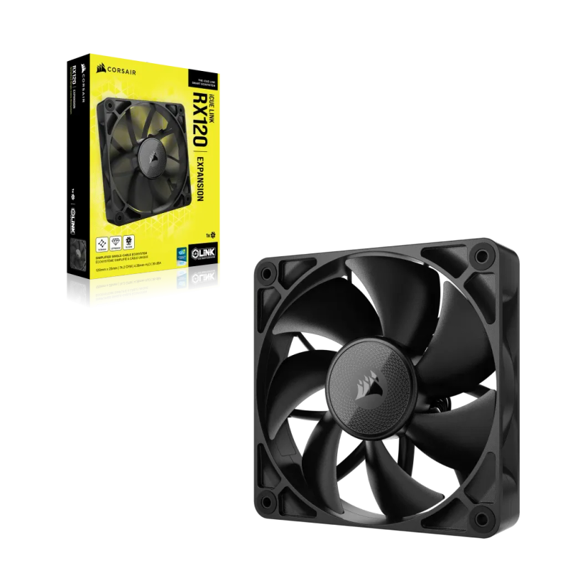 CORSAIR RX Series iCUE LINK RX120 120mm Fan - Single Pack