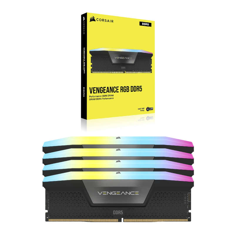 Corsair Vengeance RGB 128GB (4 x 32GB) DDR5 5600MHz Memory Kit
